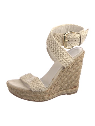 Stuart Weitzman Jute Braided Accents Espadrilles