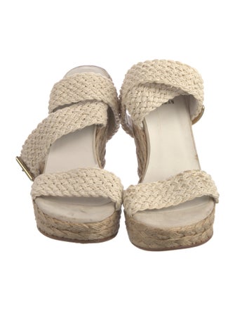 Stuart Weitzman Jute Braided Accents Espadrilles
