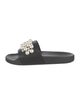 Stuart Weitzman Leather Studded Accents Slides