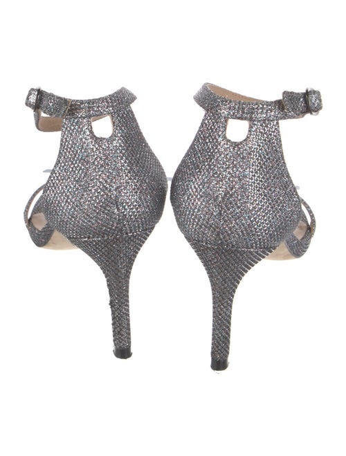 Stuart Weitzman Glitter Animal Print Sandals