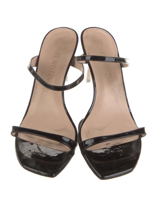 Stuart Weitzman Patent Leather Slides