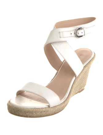 Stuart Weitzman Leather Espadrilles