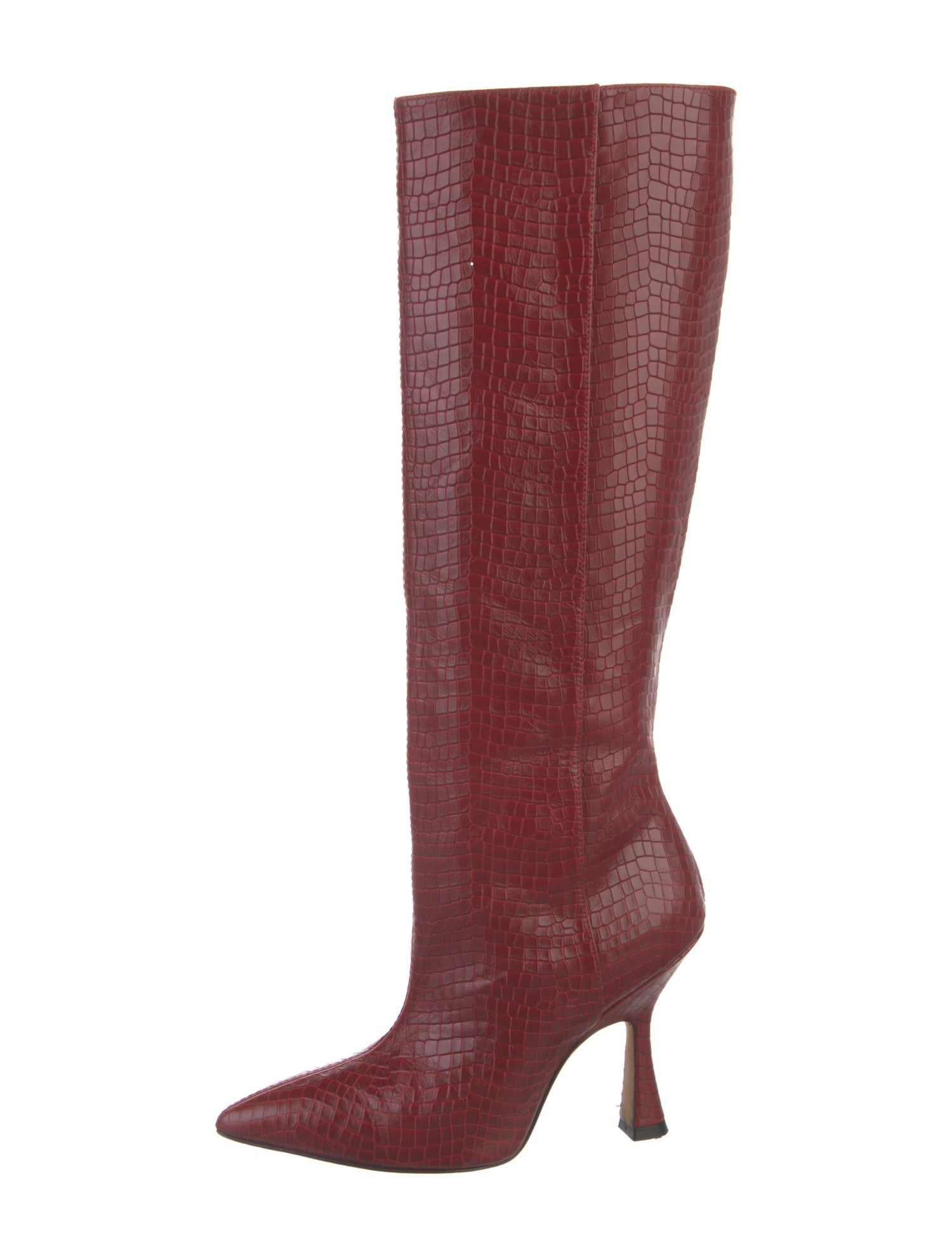 Stuart Weitzman Embossed Leather Boots