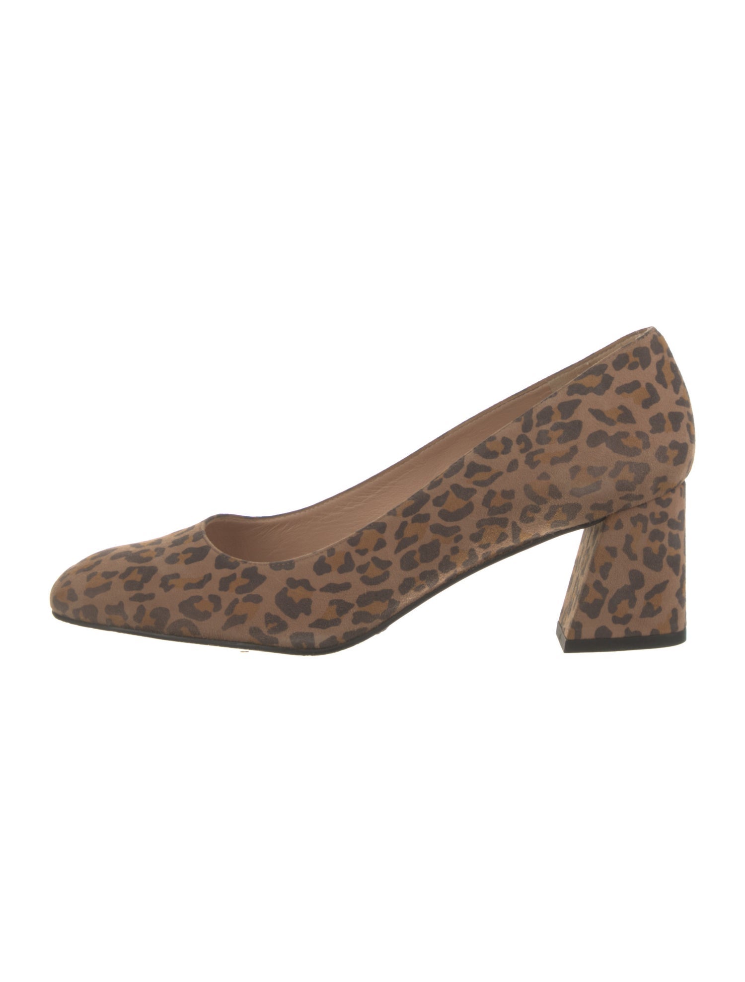 Stuart Weitzman Suede Animal Print Pumps