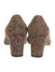 Stuart Weitzman Suede Animal Print Pumps