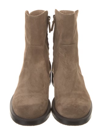 Stuart Weitzman Suede Moto Boots