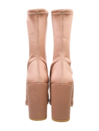 Stuart Weitzman Satin Sock Boots