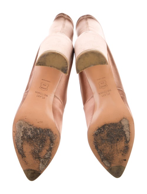 Stuart Weitzman Satin Sock Boots