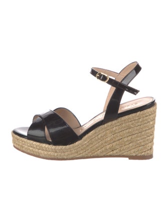 Stuart Weitzman Patent Leather Espadrilles