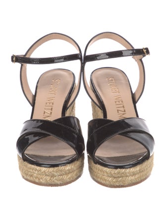 Stuart Weitzman Patent Leather Espadrilles
