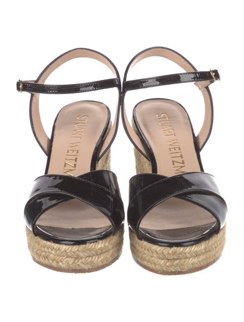 Stuart Weitzman Patent Leather Espadrilles