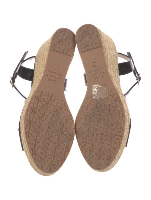 Stuart Weitzman Patent Leather Espadrilles