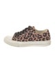 Stuart Weitzman Canvas Animal Print Sneakers