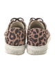 Stuart Weitzman Canvas Animal Print Sneakers