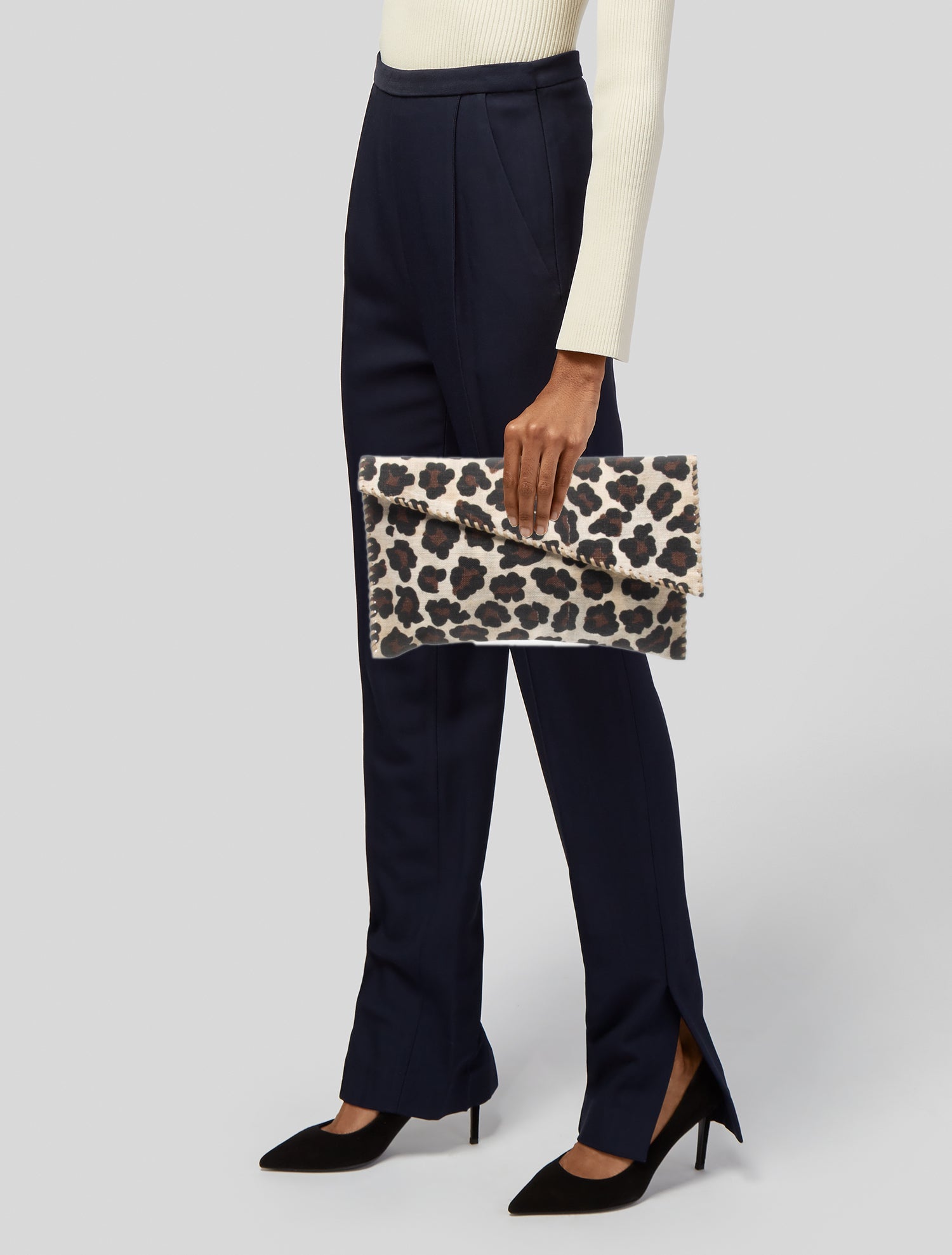 Stuart Weitzman Canvas Clutch
