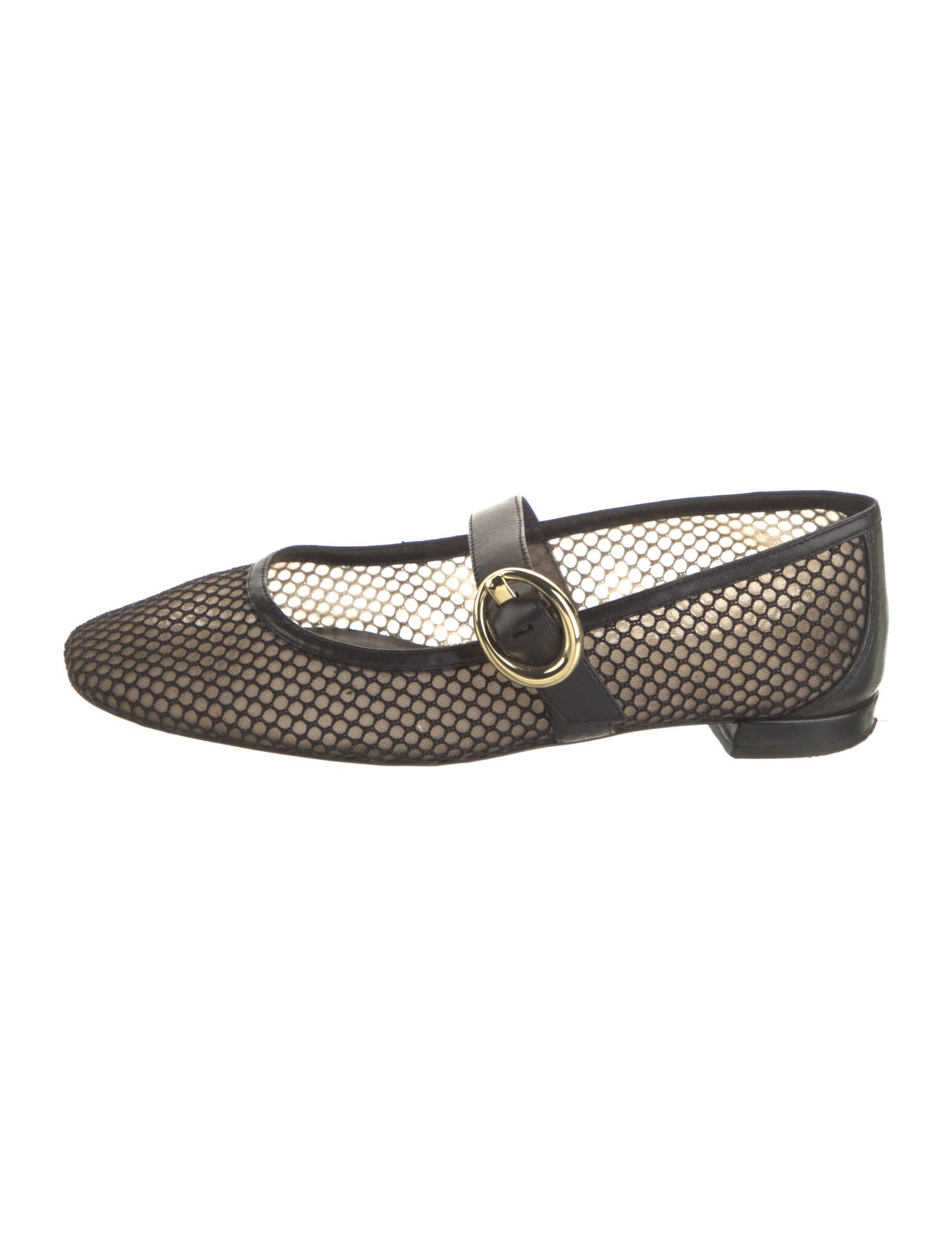 Stuart Weitzman Mesh Mary Jane Flats