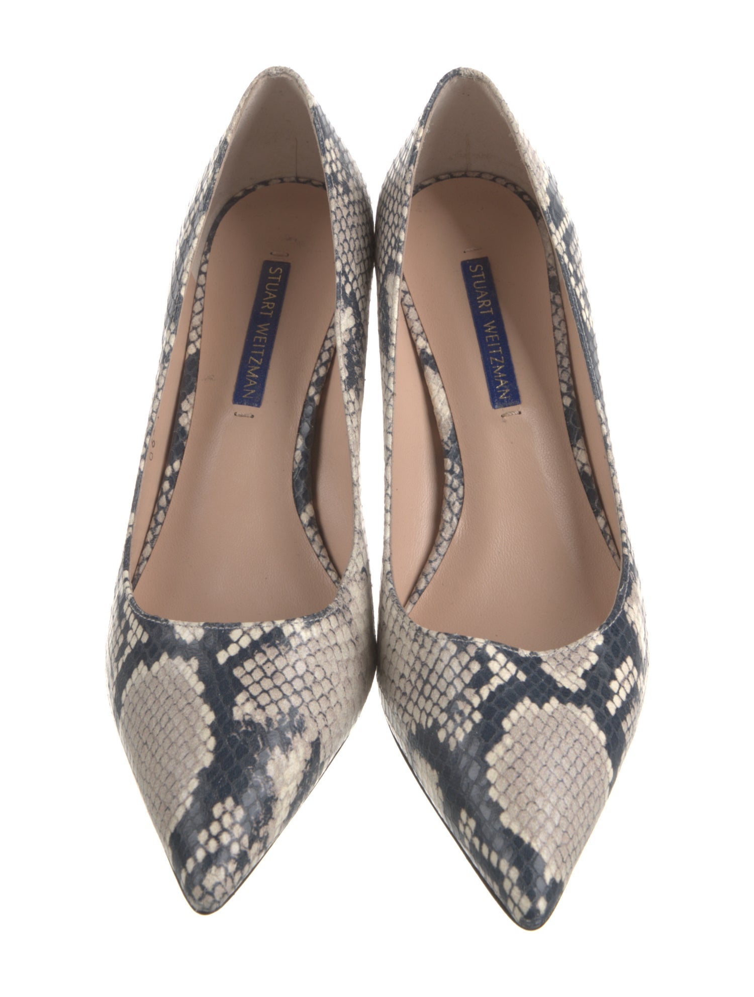 Stuart Weitzman Snakeskin Animal Print Pumps