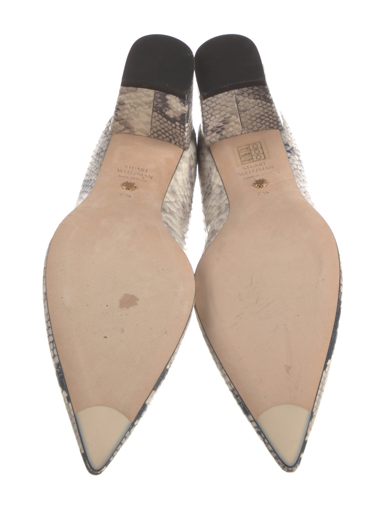 Stuart Weitzman Snakeskin Animal Print Pumps