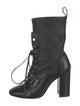 Stuart Weitzman Leather Lace-Up Boots