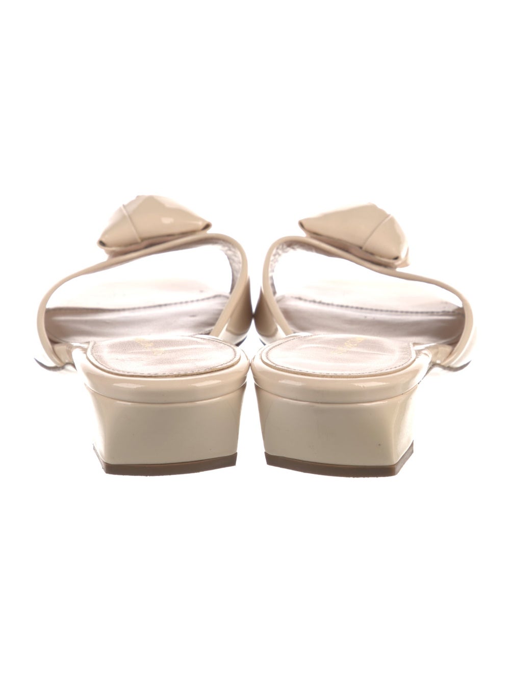 Stuart Weitzman Patent Leather Slides Neutrals - image 4