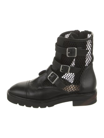 Stuart Weitzman Leather Combat Boots