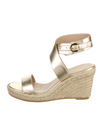 Stuart Weitzman Leather Espadrilles