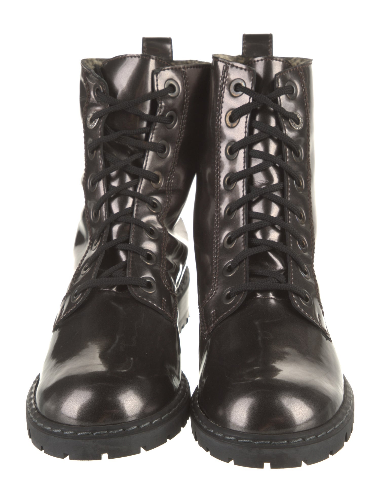 Stuart Weitzman Leather Combat Boots