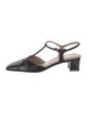 Stuart Weitzman Patent Leather T-Strap Pumps