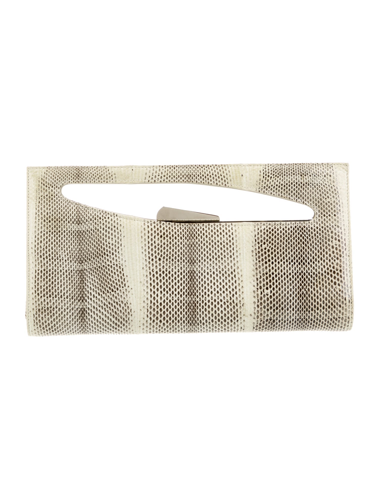 Stuart Weitzman Snakeskin Clutch