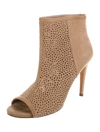 Stuart Weitzman Suede Patterned Boots
