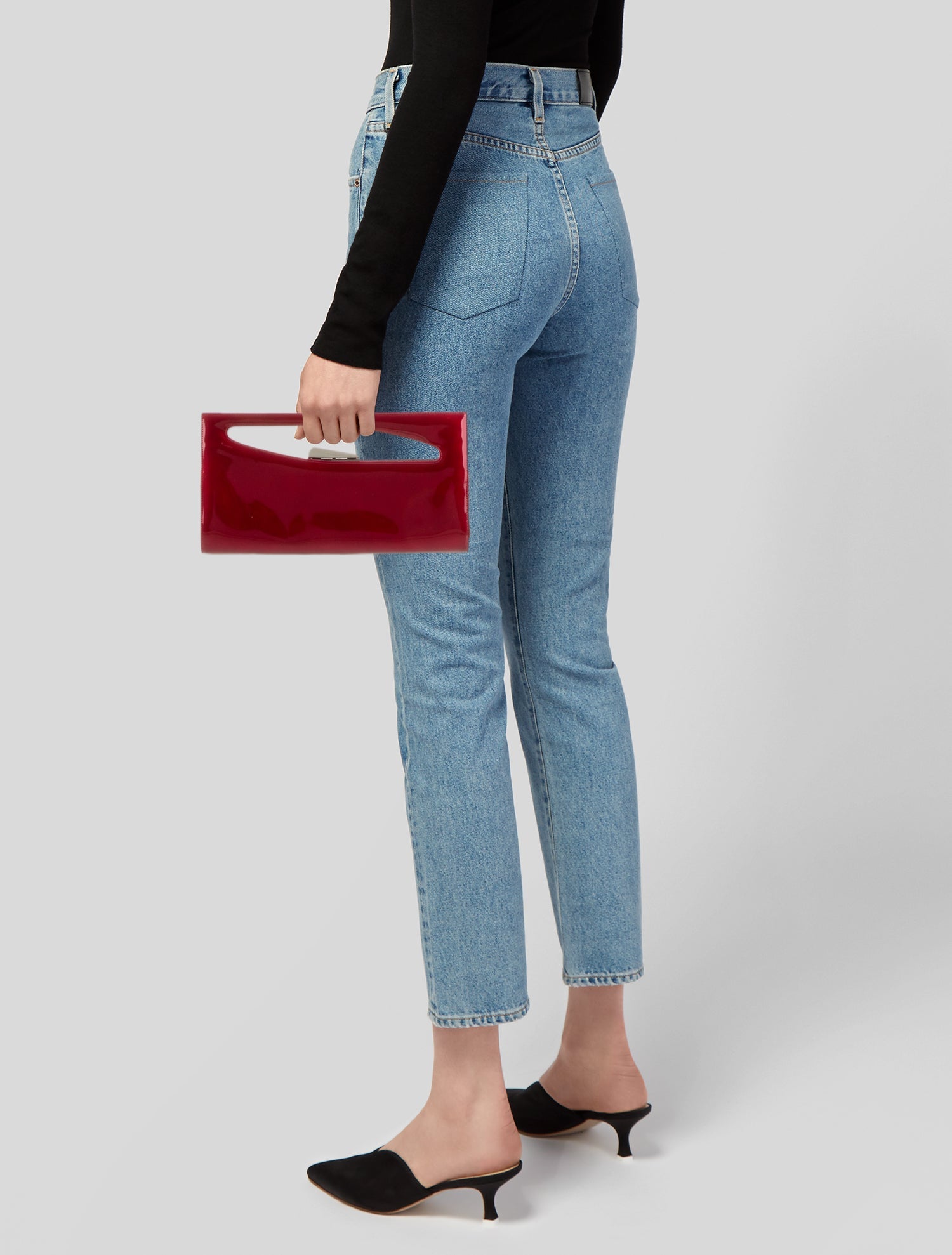 Stuart Weitzman Patent Leather Clutch