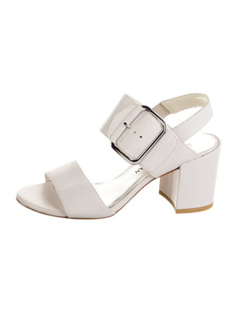Stuart Weitzman Leather Slingback Sandals
