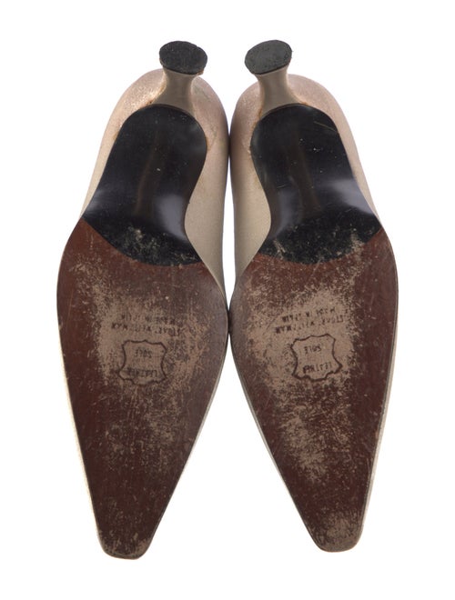 Stuart Weitzman Satin Bow Accents Pumps