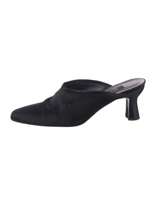 Stuart Weitzman Satin Mules