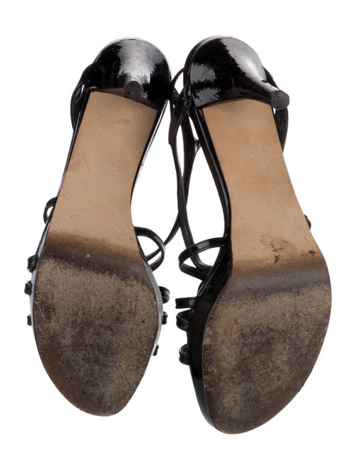 Stuart Weitzman Patent Leather Slingback Sandals