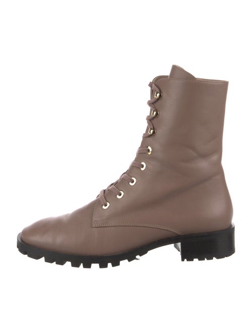 Stuart Weitzman Leather Combat Boots