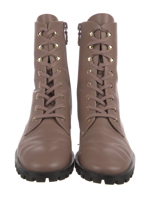 Stuart Weitzman Leather Combat Boots