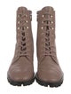Stuart Weitzman Leather Combat Boots