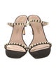 Stuart Weitzman Suede Beaded Accents Slides