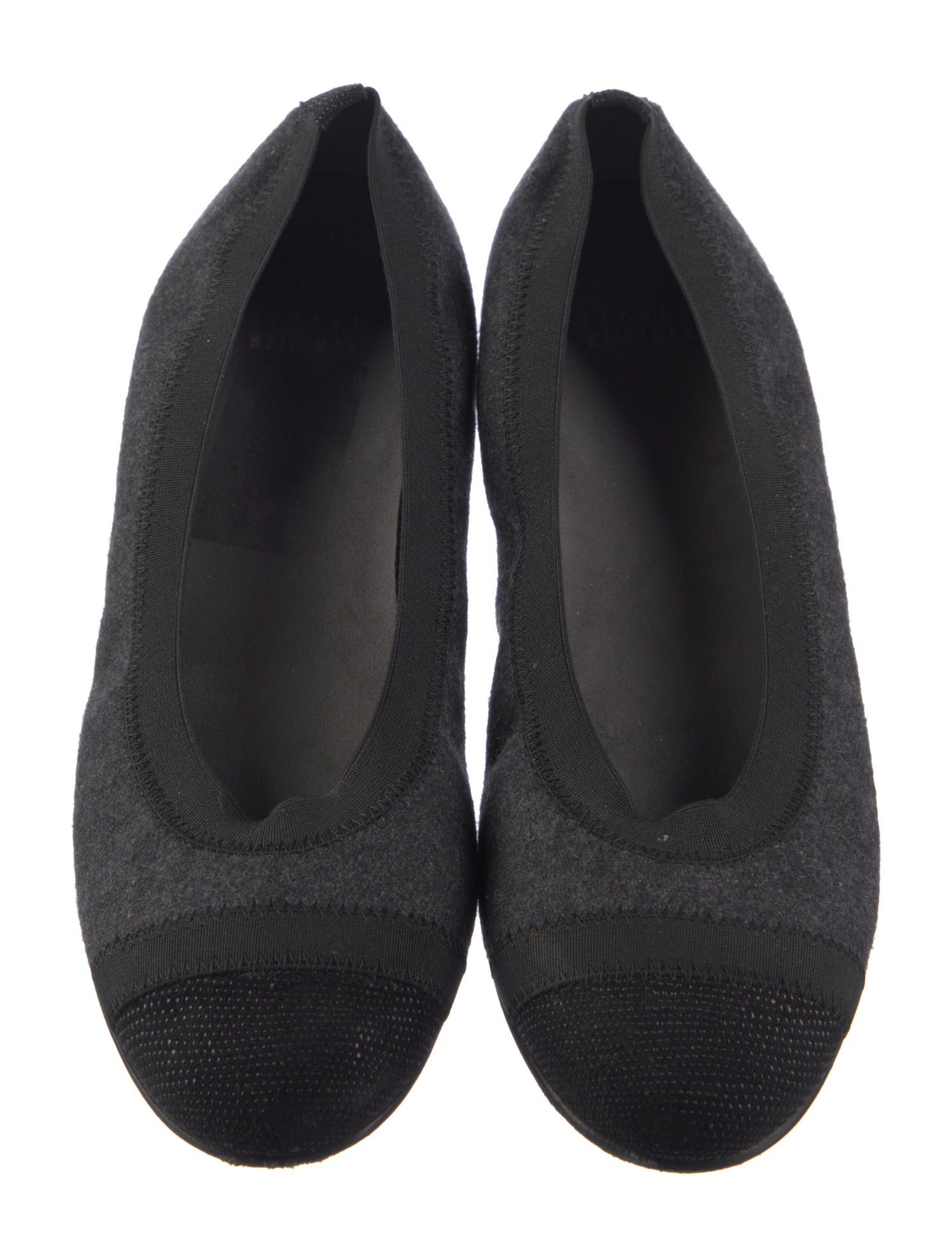 Stuart Weitzman Wool Ballet Flats