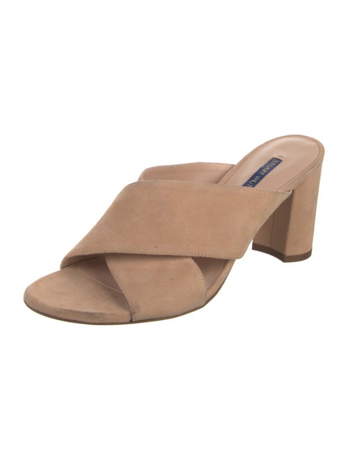 Stuart Weitzman Suede Slides