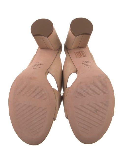 Stuart Weitzman Suede Slides