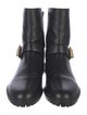 Stuart Weitzman Leather Moto Boots