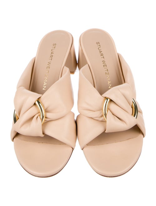 Stuart Weitzman Leather Slides