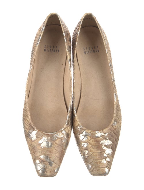 Stuart Weitzman Leather Animal Print Flats