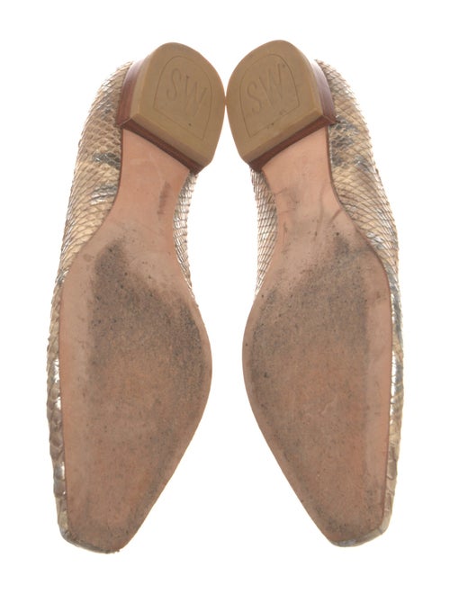 Stuart Weitzman Leather Animal Print Flats