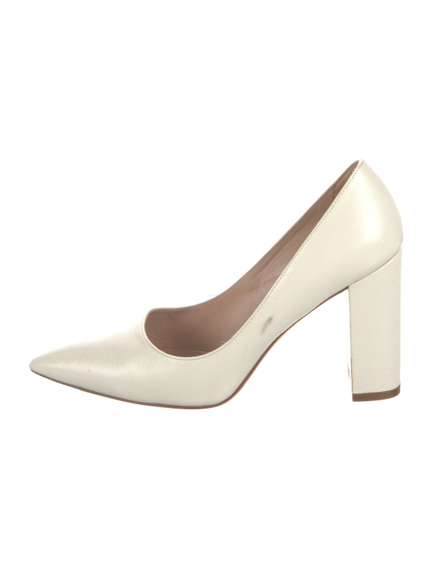 Stuart Weitzman Leather Leather Trim Embellishment Pumps