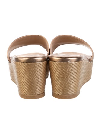 Stuart Weitzman Leather Slides