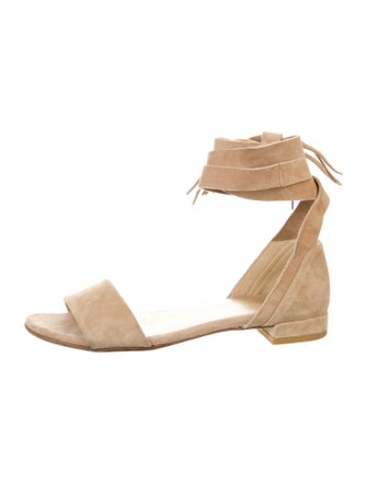 Stuart Weitzman Suede D'Orsay Flats