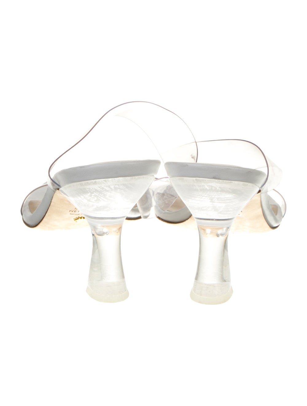 Stuart Weitzman Slides White Printed - image 4